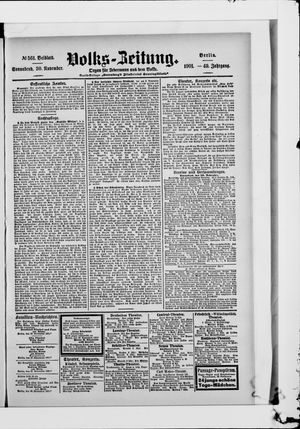 Volks-Zeitung vom 30.11.1901
