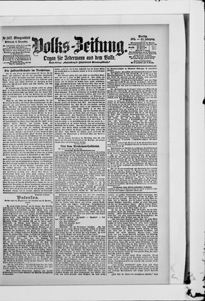 Volks-Zeitung vom 04.12.1901