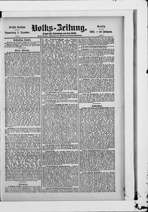 Volks-Zeitung vom 05.12.1901