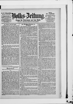 Volks-Zeitung vom 10.12.1901