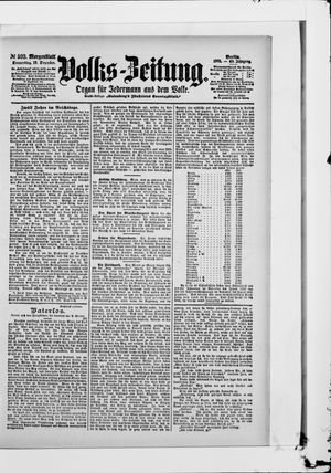 Volks-Zeitung vom 19.12.1901
