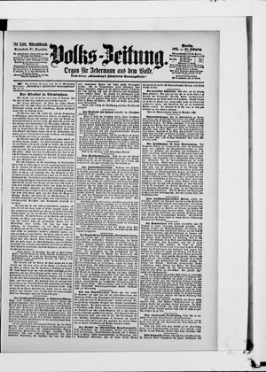 Volks-Zeitung vom 21.12.1901