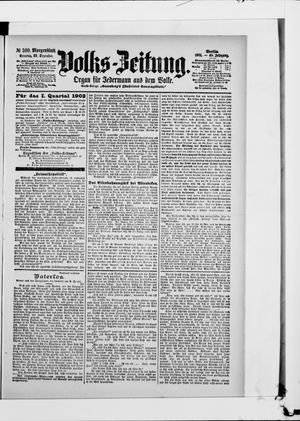 Volks-Zeitung vom 22.12.1901