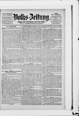 Volks-Zeitung vom 30.12.1901