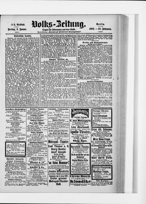 Volks-Zeitung vom 03.01.1902