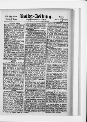 Volks-Zeitung vom 05.01.1902