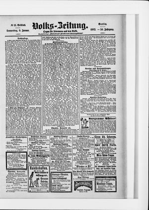 Volks-Zeitung vom 09.01.1902