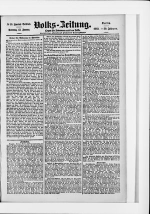 Volks-Zeitung vom 12.01.1902