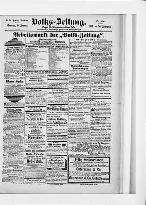 Volks-Zeitung vom 19.01.1902