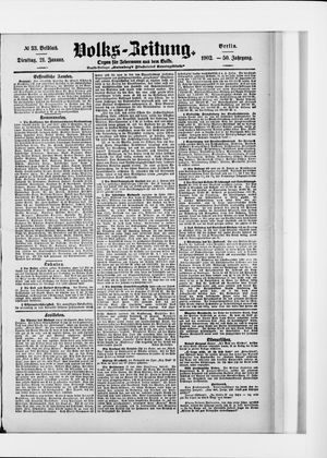 Volks-Zeitung vom 21.01.1902