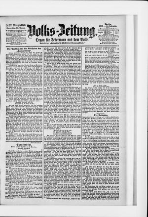 Volks-Zeitung vom 23.01.1902
