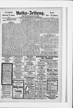 Volks-Zeitung vom 23.01.1902