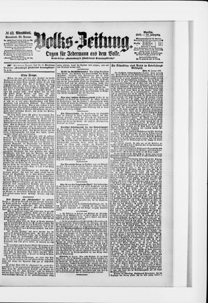 Volks-Zeitung vom 25.01.1902