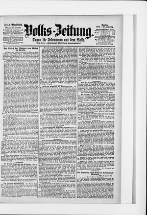 Volks-Zeitung vom 27.01.1902