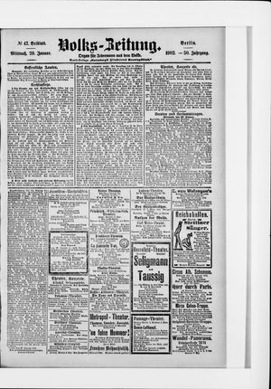 Volks-Zeitung vom 29.01.1902