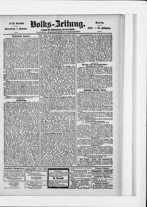Volks-Zeitung on Feb 1, 1902
