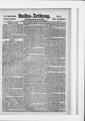 Volks-Zeitung vom 02.02.1902