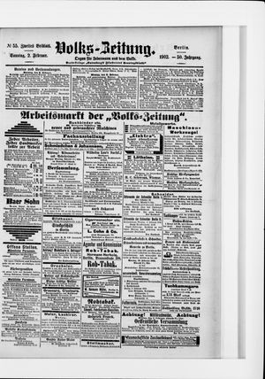 Volks-Zeitung vom 02.02.1902