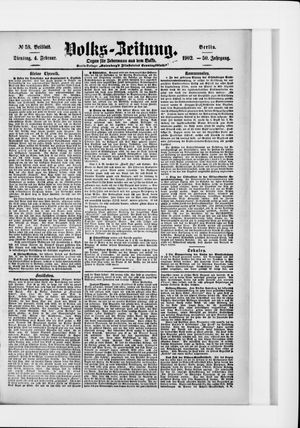 Volks-Zeitung vom 04.02.1902