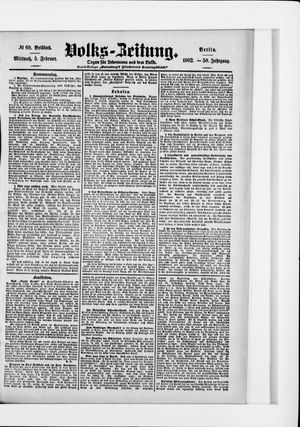 Volks-Zeitung vom 05.02.1902