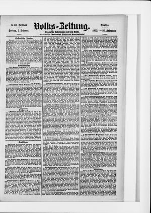 Volks-Zeitung on Feb 7, 1902