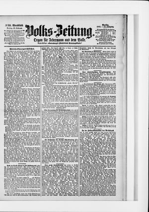 Volks-Zeitung vom 21.02.1902