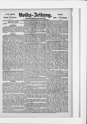 Volks-Zeitung vom 28.02.1902
