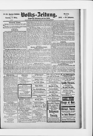 Volks-Zeitung vom 09.03.1902