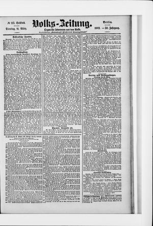Volks-Zeitung vom 11.03.1902