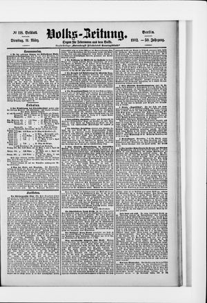 Volks-Zeitung vom 11.03.1902