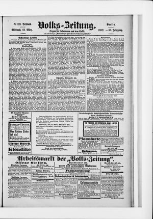 Volks-Zeitung vom 12.03.1902