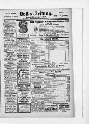 Volks-Zeitung vom 27.03.1902