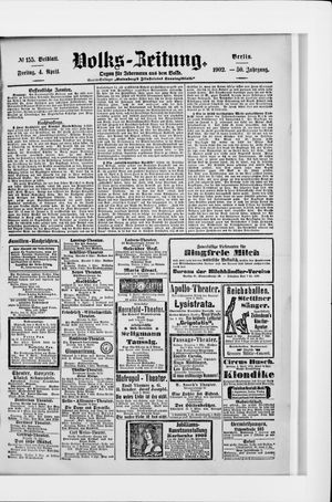 Volks-Zeitung vom 04.04.1902