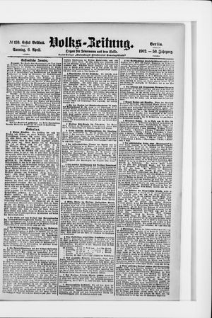 Volks-Zeitung vom 06.04.1902