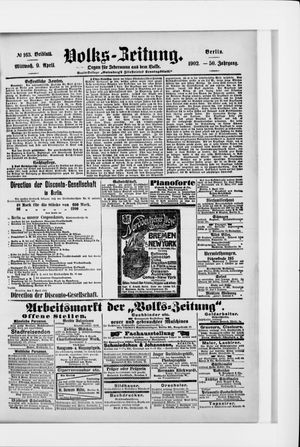 Volks-Zeitung vom 09.04.1902