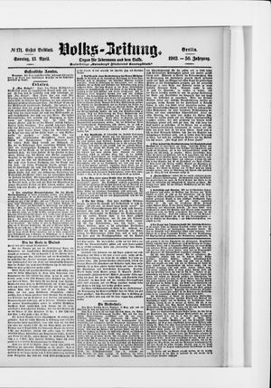 Volks-Zeitung vom 13.04.1902