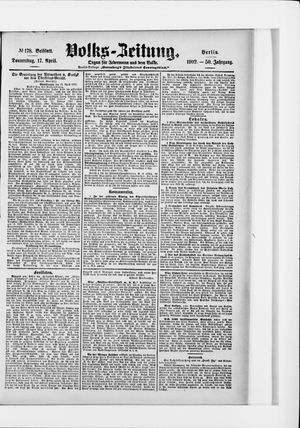 Volks-Zeitung vom 17.04.1902