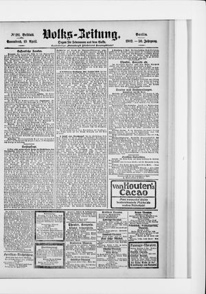 Volks-Zeitung vom 19.04.1902