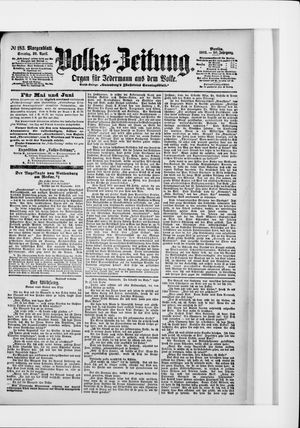 Volks-Zeitung vom 20.04.1902