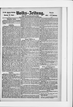 Volks-Zeitung vom 20.04.1902