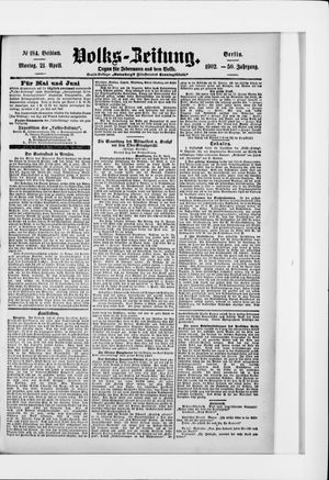 Volks-Zeitung vom 21.04.1902