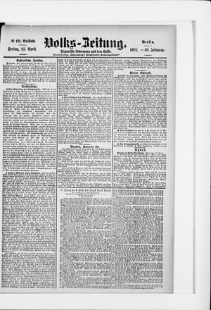 Volks-Zeitung vom 25.04.1902
