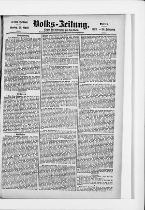 Volks-Zeitung on Apr 28, 1902