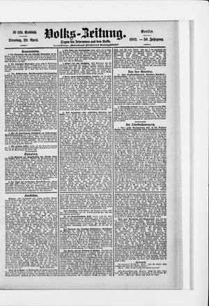 Volks-Zeitung vom 29.04.1902