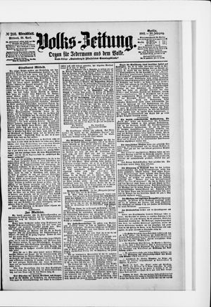 Volks-Zeitung vom 30.04.1902