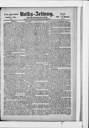 Volks-Zeitung vom 04.05.1902