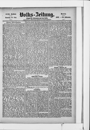 Volks-Zeitung vom 18.05.1902