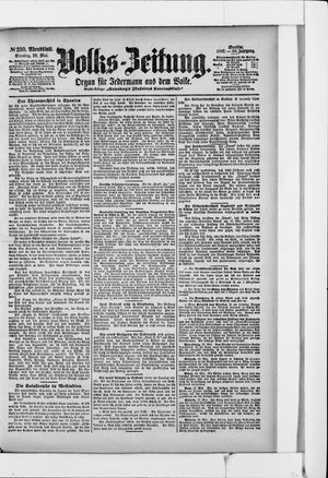 Volks-Zeitung vom 20.05.1902