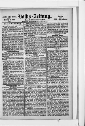 Volks-Zeitung vom 25.05.1902