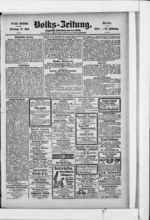 Volks-Zeitung vom 27.05.1902
